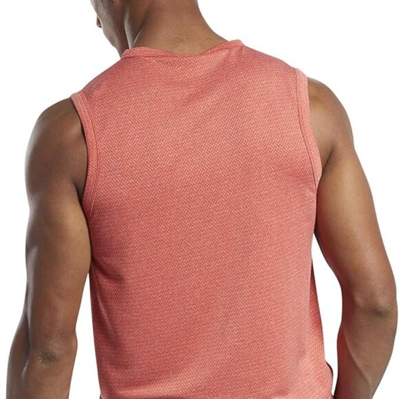 Reebok Men's Workout Ready Melange Tank STYLE FK6224 RED/GREY SIZE SMALL NWT - Picture 7 of 16